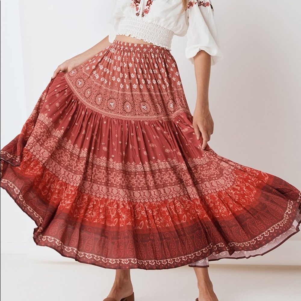 Spell x TUULA Gypsiana Maxi Skirt